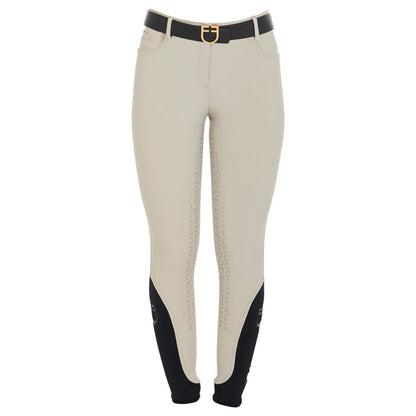 EQUESTRO WOMAN FULL GRIP RIDING BREECHES ,BEIGE ,EU 38 UK 10, 26'' (ET06710)