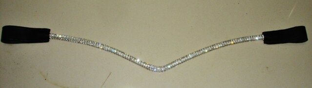 NEW DESIGNER  CRYSTAL * Rope *  BROWBAND  cob  SIZE - 15 inches