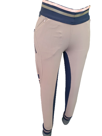 PREMIER EQUINE  Sport Tights  Sticky FullSeat  , Walnut, UK 18 EU 30 (400730)