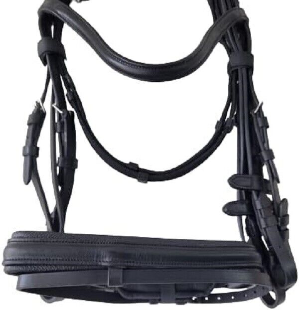 New Bridle Famous, Gr. Warmblood – black/Strasse-copper (PONY) leather Bridle