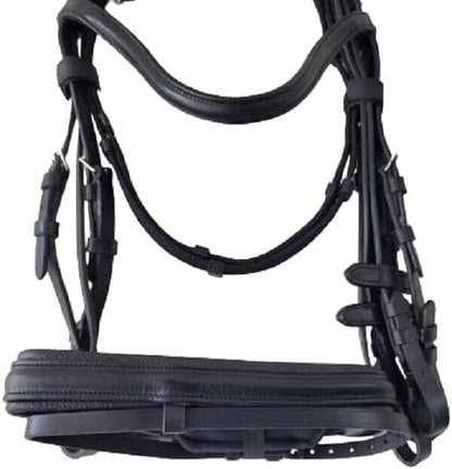 New Bridle Famous, Gr. Warmblood – black/Strasse-copper (PONY) leather Bridle