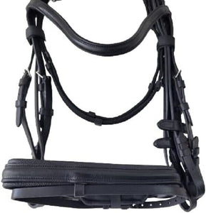 New Bridle Famous, Gr. Warmblood – black/Strasse-copper (PONY) leather Bridle