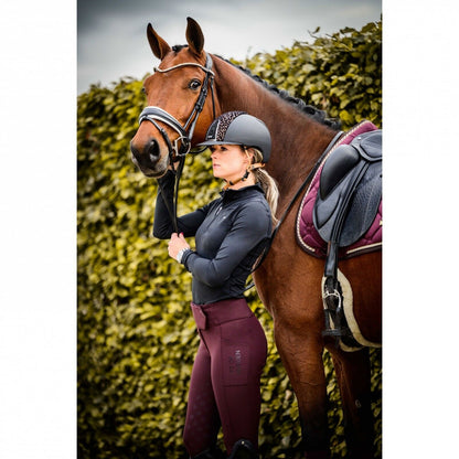 NEW PS OF SWEDEN Brooklyn Full Seat Breeches, PLUM ,UK 32" EU 44   (4944)