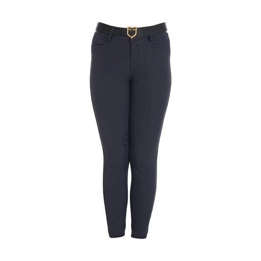 EQUESTRO Junior Breeches Model Amani - Navy , SIZE C-12 (ETk00002)