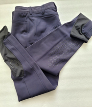 Load image into Gallery viewer, EQUESTRO WOMAN KNEE GRIP RIDING BREECHES  ,NAVY, EU 42 UK 14 (ET06730)
