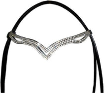 Load image into Gallery viewer, New Designer Ve Clear Crystal Browband

