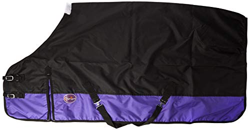CWELL Equine New LightWeight Black/Purple turnout rug/rain sheet no fill