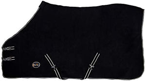 CWELL NEW HORSE COB PONY SHOW TRAVEL BLACK FLEECE RUG 3&#039;6-7&#039;0&quot; stable cooler choice of Sizes