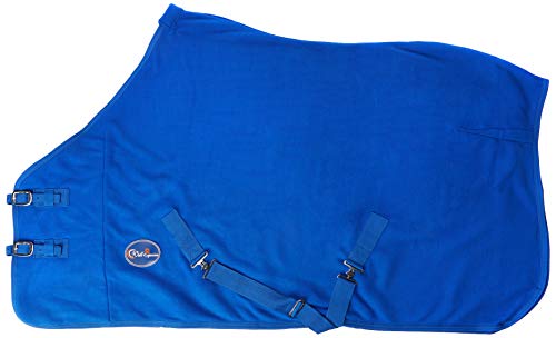 Cwell Equine New HORSE COB PONY SHOW TRAVEL FLEECE RUG stable cooler choice of sizes Royal Blue