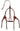 Cwell Equine New Leather 5 Point Breastplate + Martingale CHERRY Brown, XFull/Full/Cob/Pony