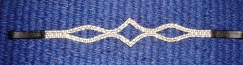 Cwell Equine New star Designer Clear Crystal Browband Choice of Color &amp; Size
