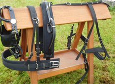 Cwell Equine POLYPROPYLENE SYNTHETIC Heavy Duty Quality Single HARNESS Black