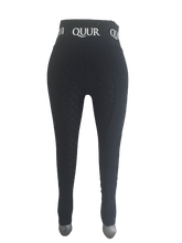 Load image into Gallery viewer, Riding Tights Quur Navy  Full Grip Euro 40 UK 12
