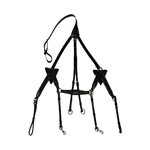 New 5 Point Breastplate + Martingale BLACK FULL