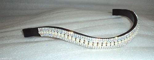 New Designer U Pearl with clear Crystal Browband Great Gift *offer* BLACK/BROWN