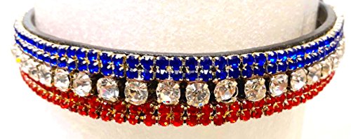 New Diamante Bling Sparkly Browband 5 Rows Crystals Dressage TEAM GB COLOR Brown PONY
