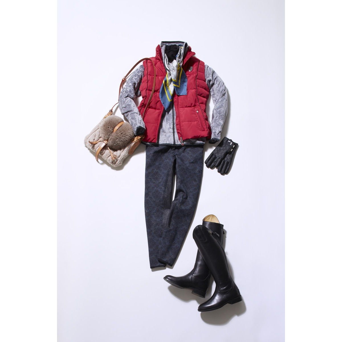 Shires Norfolk Long Leather Riding Boots Black Plain Leather