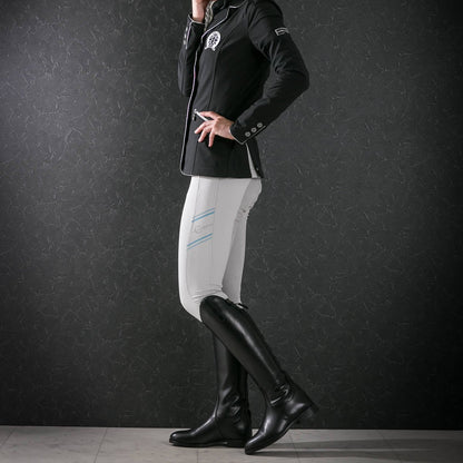 Shires Norfolk Long Leather Riding Boots Black Plain Leather