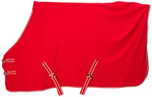 Load image into Gallery viewer, Cwell Equine NEW HORSE COB PONY RED SHOW TRAVEL FLEECE RUG 3&#039;6&quot;-6&#039;9&quot; stable cooler choice of Sizes

