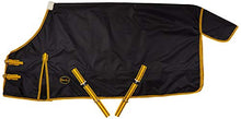 Load image into Gallery viewer, Cwell Equine LightWeight Black turnout rug Blanket rain sheet no fill 600 Denier waterproof
