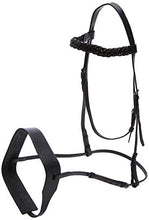 Load image into Gallery viewer, Cwell Equine English Working Hunter Show Hunt Bridle Wide 3/4&quot; Cheeks 2&quot; Noseband Black
