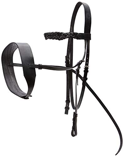 Cwell Equine English Working Hunter Show Hunt Bridle Wide 3/4" Cheeks 2" Noseband Black