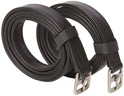 Cwell Equine New Soft Stirrup Leathers Black Choice of Sizes