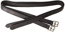Load image into Gallery viewer, Cwell Equine New Soft Stirrup Leathers Black Choice of Sizes
