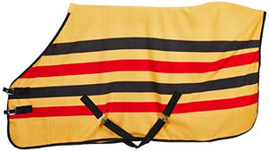 Cwell Equine FLEECE HORSE RUG cooler stable travel show NEWMARKET STRIPE