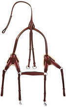 Load image into Gallery viewer, Cwell Equine New Leather 5 Point Breastplate + Martingale CHERRY Brown, XFull/Full/Cob/Pony
