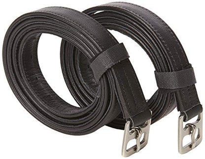 Cwell Equine New Soft Stirrup Leathers Black Choice of Sizes