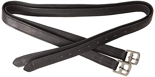 Cwell Equine New Soft Stirrup Leathers Black Choice of Sizes