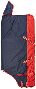 Cwell Equine LightWeight NAVY/RED turnout rug rain sheet no fill 600 Denier Waterproof