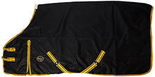 Load image into Gallery viewer, Cwell Equine LightWeight Black turnout rug Blanket rain sheet no fill 600 Denier waterproof
