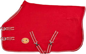 Cwell Equine NEW HORSE COB PONY RED SHOW TRAVEL FLEECE RUG 3&#039;6&quot;-6&#039;9&quot; stable cooler choice of Sizes