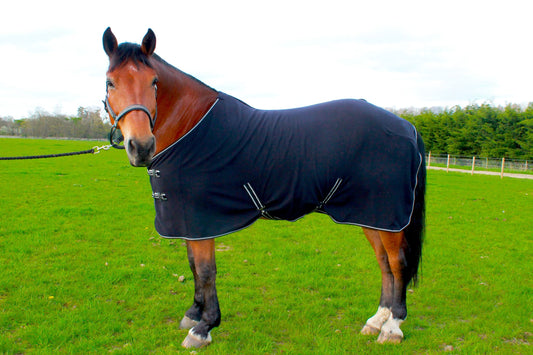 HORSE COB PONY SHOW TRAVEL FLEECE RUG 5'0-7'0" stable cooler choice of colours