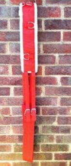 Cwell Equine New Nylon Lunge Roller Adjustable Lunging Training Soft Fleece RED Full/Cob/Pony