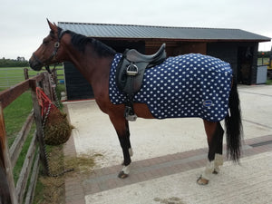 Cwell Equine Anti Pilling Star Design Fleece Exercise Sheet Rugs